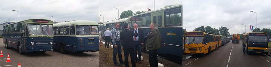 Drie plaatjes van de DAF-familiedag van 2015.